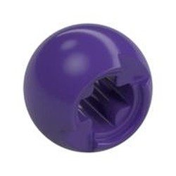 LEGO part 53585 Technic Ball Joint with Through Axle Hole in Medium Lilac/ Dark Purple
