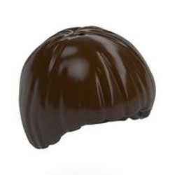 LEGO part 55532 Hair Bowl Cut in Dark Brown