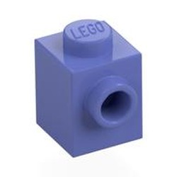 LEGO part 87087 Brick Special 1 x 1 with Stud on 1 Side in Blue Violet