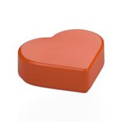 LEGO part 39739 Tile 1 x 1 Heart in Reddish Orange