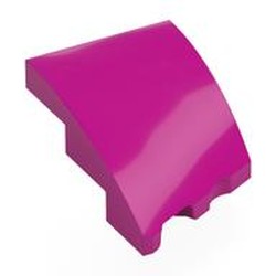 LEGO part 80177 Brick Wedged, Curved 3 x 2 with Stud Notch Left in Bright Reddish Violet/ Magenta