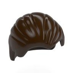 LEGO part 92081 Hair Combed Back in Dark Brown