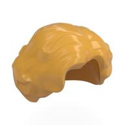 LEGO part 11256 Hair Short Wavy with Side Part in Ochre Yellow