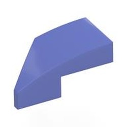 LEGO part 29119 Brick Wedged, Curved 2 x 1 with Stud Notch Right in Blue Violet