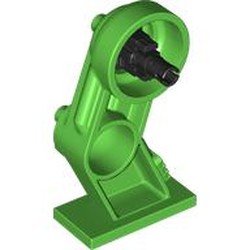 LEGO part 70943c01 Mech Leg, Right, with Black Pin in Bright Green