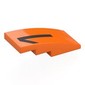 Slope Curved 4 x 2 No Studs with Black '1' print