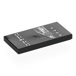 LEGO part 87079pr0167 Tile 2 x 4 with Silver Display, Koenigsegg Car print in Black