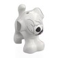 Animal, Dog, Small Standing with Dark Bluish Grey Ears, Hair over Eyes print