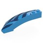 Wedge Curved 8 x 3 x 2 Open Right with Dark Blue Shapes print