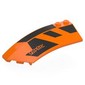 Wedge Curved 8 x 3 x 2 Open Left with Black Shapes, '748495' print