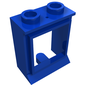 Window 1 x 2 x 2 Classic, Extended Lip, Hollow Studs [no Glass]