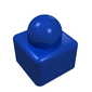 Primo Brick 1 x 1 with '1', Mouse Print