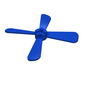 Propeller 4 Blade 13 Diameter with Studs
