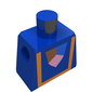 Minifig Torso with Tri-Colored Shield and Gold Trim Print Tri-Colored Shield Vest castle Suzerain Goldcrest
