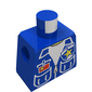 Minifig Torso with Vest, Patch Pockets, and Police Badge Print
