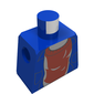 Minifig Torso HP with Jacket and Dark Red Sweater Print