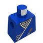 Minifig Torso with Ninja Wrap, Silver Shuriken, and Dagger Print