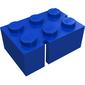 Brick 2 x 3 with 2 Slots Left