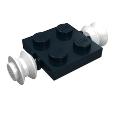 Plate Special 2 x 2 with Wheels White (122c02)
