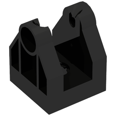 Duplo Train Crossing Gate Base / Crane Base with Bottom Hole (13358)