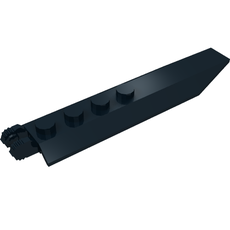 Hinge Plate 1 x 8 Locking with Angled Side Extensions, Squared Plate Underside, 7 Teeth (14137)