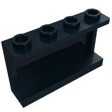 Panel 1 x 4 x 2 with Side Supports - Hollow Studs (14718)