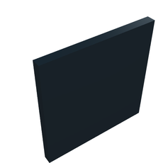 Road Sign Clip-on 2 x 2 Square [Thick Open O Clip] (15210)