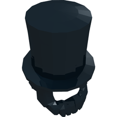 Hair and Hat, Stovepipe Hat with Beard [Lincoln] (15498)