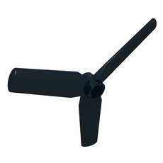 Propeller 3 Blade 9 Diameter with Pin Hole, Recessed Center (15790)