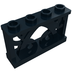 Fence Ornamented 1 x 4 x 2 with 4 Studs (19121)