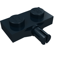 Plate Special 1 x 2 with Wheel Holder, Single Slit (21445)