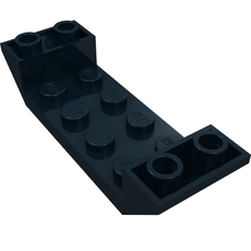 Brick Sloped Inverted 45° 6 x 2 Double with 2 x 4 Recessed (22889)