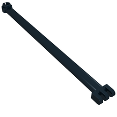 Hinge Bar 12L with 3 Fingers and Open End Stud (2375)