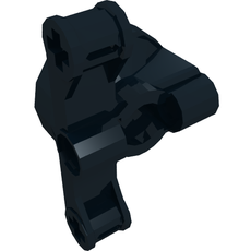 Technic Steering Wheel Hub Holder with 2 Pin Holes and 2 Axle Holes, Slots (23801)