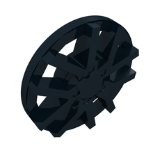 Wheel Cover 10 Spoke (2 Spokes each parallel) - for Wheel 18976 (24308a)