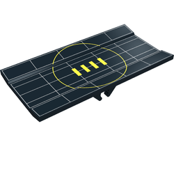 Hinge Panel 6 x 3 with Yellow Radar Print