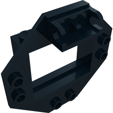 Hinge Window Frame 1 x 4 x 3 with Octagonal Panel (2443)