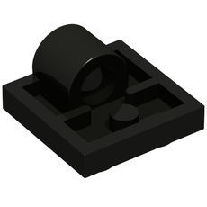 Plate Special 2 x 2 with 1 Pin Hole [Split Underside Ribs] (2444)