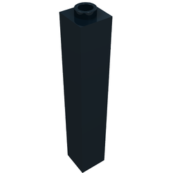 Brick 1 x 1 x 5 with Blocked Open or Hollow Stud