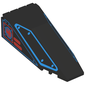 Windscreen 10 x 4 x 2 1/3 Canopy with Blue Outlines and Red Square Print