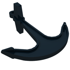 Boat, Anchor - Single Top Hole (2564)