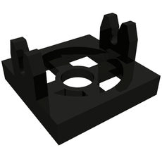 Magnet Holder Tile 2 x 2 - Tall Arms with Deep Notch (2609b)