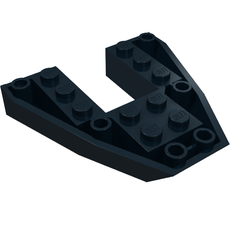 Brick Wedged, Sloped Inverted 6 x 6 x 1 Boat Bow (2626)