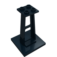 Support 4 x 4 x 5 Stanchion, Standard Studs (2680b)