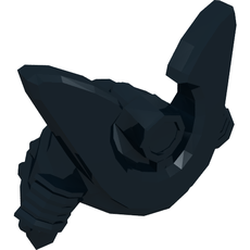 Helmet, Ninja (Samurai) Kabuto with Large Curved Crest and Rivets (28679)