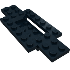 Vehicle Base 4 x 10 x 2/3 with 4 x 2 Recessed Center with Smooth Underside (30029)