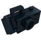 Equipment Camera Handheld with Right-Aligned Viewfinder