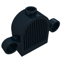 Grille 1 x 2 x 2 Round Top [Lights & Centre Top Stud]