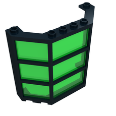 Window Bay 3 x 8 x 6 with Trans-Green Glass (30185c05)