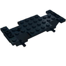Vehicle Base 4 x 10 x 1 2/3, Inverted Slope Double, 1 x 2 Cutouts (30235)